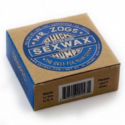 Sexwax 6x Blue Label Surf Wax Tropic (26 Deg And Above)